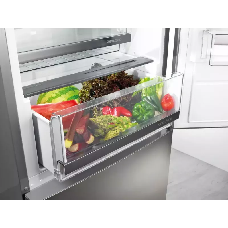Brīvi stāvošs ledusskapis-saldētājs Gorenje NRK6192AS4, 304 L (Ledusskapis 207 L / Saldētājs 97 L), No Frost, Pelēks