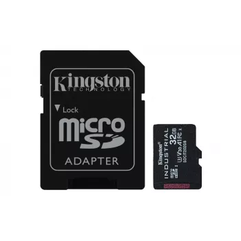 Kingston Technology 32GB microSDHC Industrial C10 A1 pSLC karte + SD adapteris