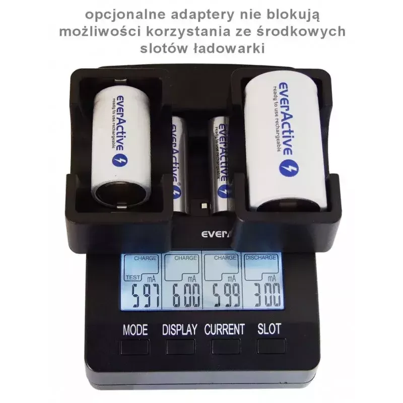 everActive NC-3000 procesora akumulatoru lādētājs AA/AAA/C/D