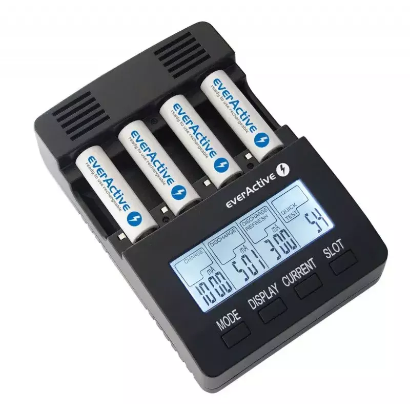 everActive NC-3000 procesora akumulatoru lādētājs AA/AAA/C/D