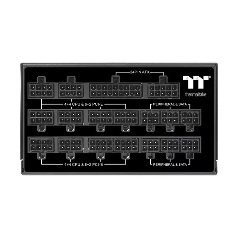 Barošanas bloks THERMALTAKE PS-TPD-1550FNFATE-1 ATX 1550W 80 PLUS Platinum, pilnībā modulārs, 140mm ventilators