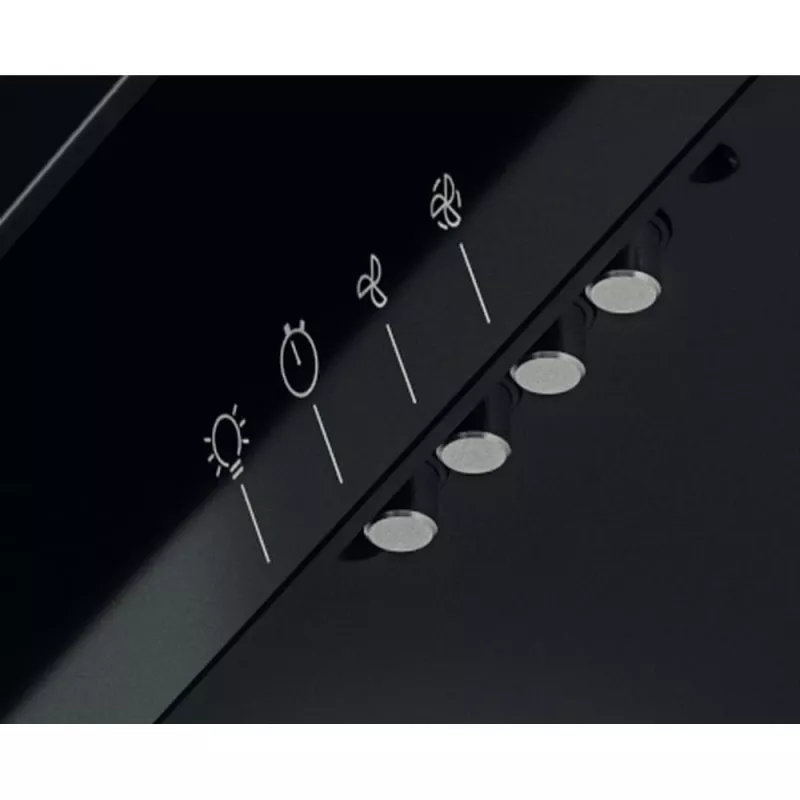 Whirlpool AKR 65F LM K Sienas tvaika nosūcējs Melns 375 m³/h