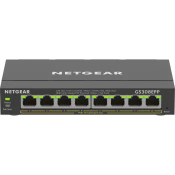 NETGEAR 8-Port Gigabit Ethernet PoE+ Slēdzis (GS308EPP)
