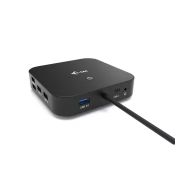 i-tec USB-C HDMI DP dokstacija ar 100 W barošanu