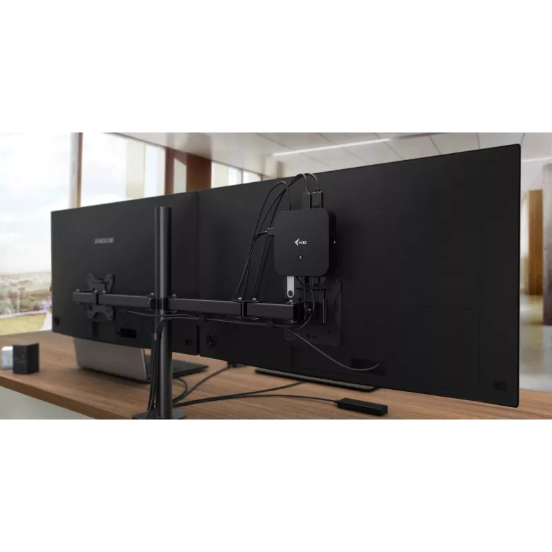 i-tec USB-C HDMI DP dokstacija ar 100 W barošanu