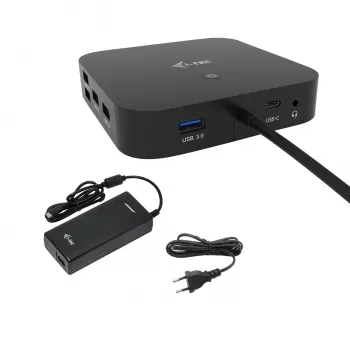 i-tec USB-C HDMI DP Doku Stacija ar 100 W Barošanu un Universāls Lādētājs 100 W