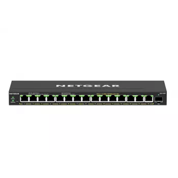 NETGEAR GS316EP-100PES tīkla slēdzis, pārvaldāms, Gigabit Ethernet (10/100/1000), Power over Ethernet (PoE), melns
