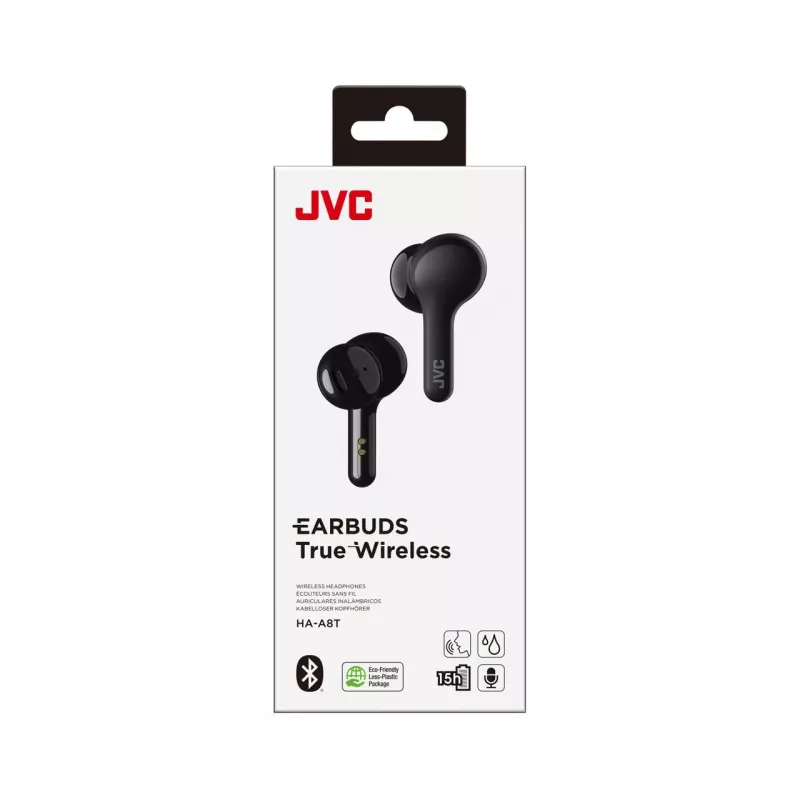 JVC HA-A8T-B TWS austiņas, iebūvējamas, muzikālas, melnas
