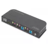 DIGITUS KVM Slēdzis, 2x1 DP, DP/HDMI Izvade, USB 4Kx2K@60Hz