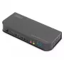 DIGITUS KVM Slēdzis, 2x1 DP, DP/HDMI Izvade, USB 4Kx2K@60Hz