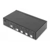 KVM slēdzis Digitus 4 portu viens displejs 4K HDMI