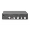 KVM slēdzis Digitus 4 portu viens displejs 4K HDMI