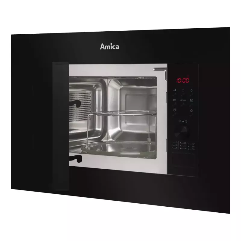 Iebūvējamā mikroviļņu krāsns Amica AMGB20E2GB, 800 W, 20 L