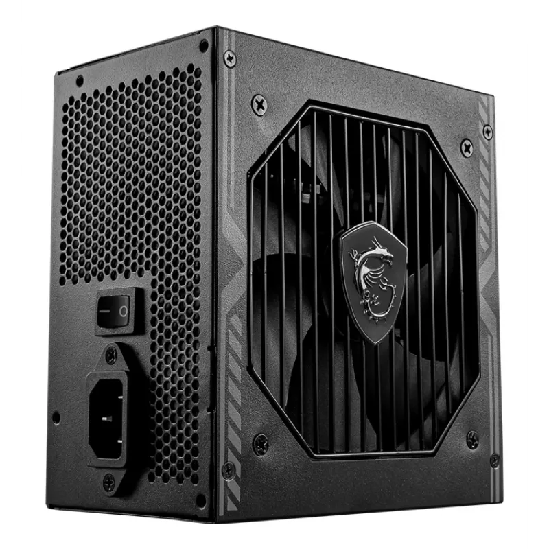 MSI MAG A550BN UK barošanas bloks 550W, 80 Plus Bronze, 12V viena sliede, DC-DC ķēde, 120mm ventilators, nemodulārs, melns