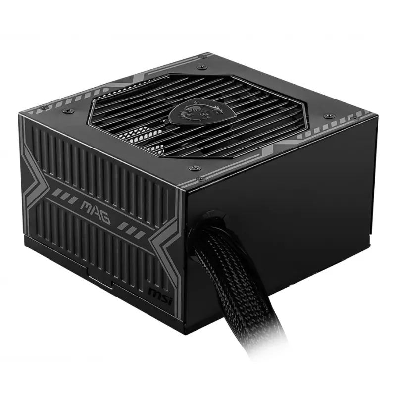 MSI MAG A550BN UK barošanas bloks 550W, 80 Plus Bronze, 12V viena sliede, DC-DC ķēde, 120mm ventilators, nemodulārs, melns