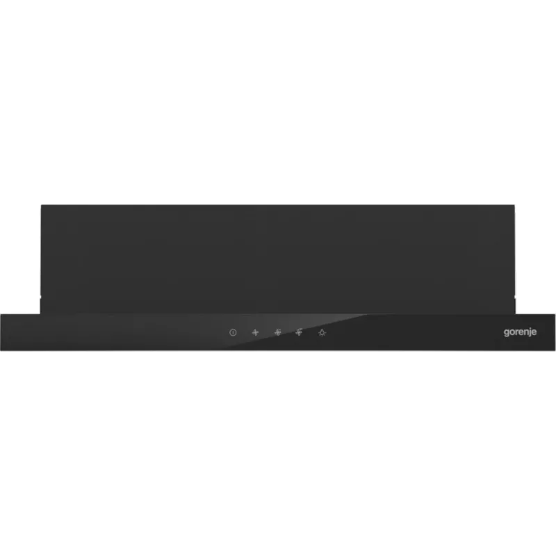 Gorenje TH64E4BG daļēji iebūvējams (izvelkamais) tvaika nosūcējs melns 450 m³/h