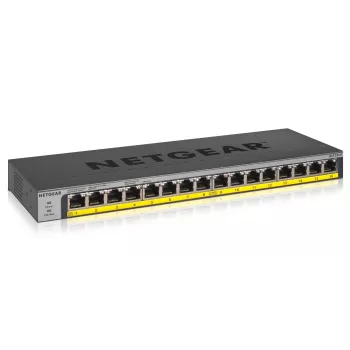 NETGEAR GS116LP Nenodrošināts Gigabitu Ethernet (10/100/1000) ar PoE, Melns