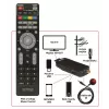 WIWA H.265 MINI DVB-T/DVB-T2 uztvērējs, H.265/HEVC, Full HD 1080p, HDMI, mini USB, PVR, melns