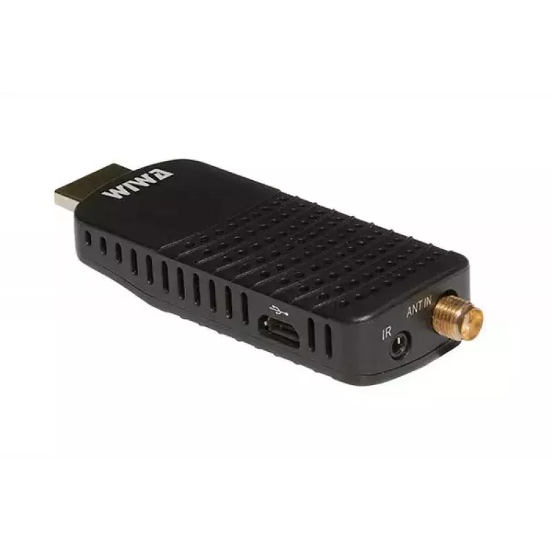 WIWA H.265 MINI DVB-T/DVB-T2 uztvērējs, H.265/HEVC, Full HD 1080p, HDMI, mini USB, PVR, melns