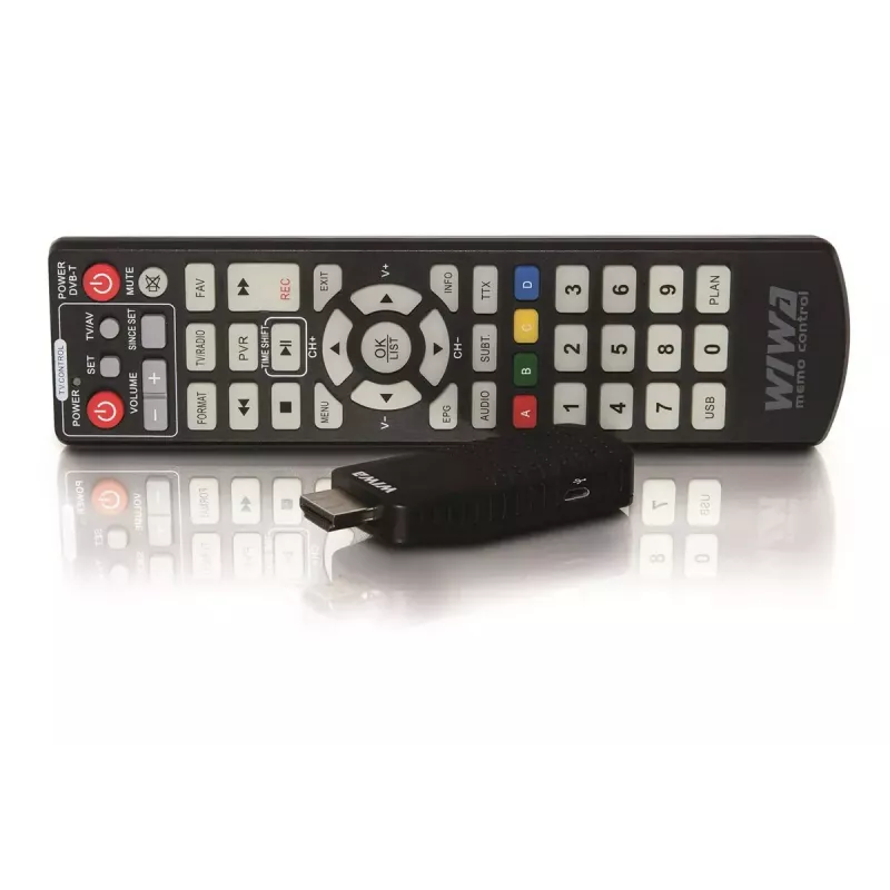 WIWA H.265 MINI DVB-T/DVB-T2 uztvērējs, H.265/HEVC, Full HD 1080p, HDMI, mini USB, PVR, melns