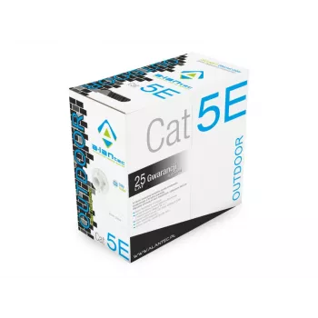 ALANTEC Patch Kabelis - Cat5e - UTP - 305m - Melns (kiu5outs305)