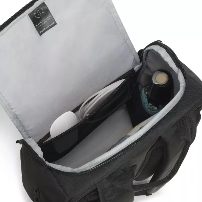 DICOTA Eco Motion mugursoma 13-15.6 inch melna / 600D rPET poliesters