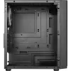 Aerocool HEXFORMBKV2 Micro-ATX PC korpuss ar 3 FRGB ventilatoriem melns