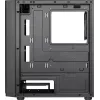 Aerocool HEXFORMBKV2 Micro-ATX PC korpuss ar 3 FRGB ventilatoriem melns