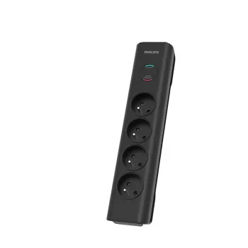 Pārsprieguma aizsargs Philips SPN7040BA/60 6 AC kontaktligzdas 600 J 2 m Melns
