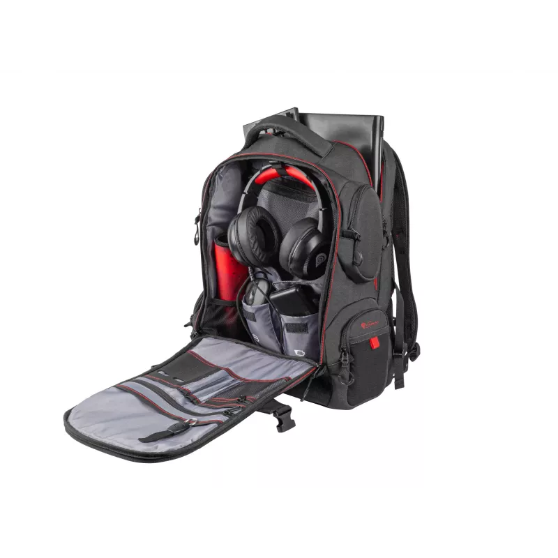 GENESIS Pallad 550 mugursoma 43.9 cm (17.3 inch) melna, sarkana
