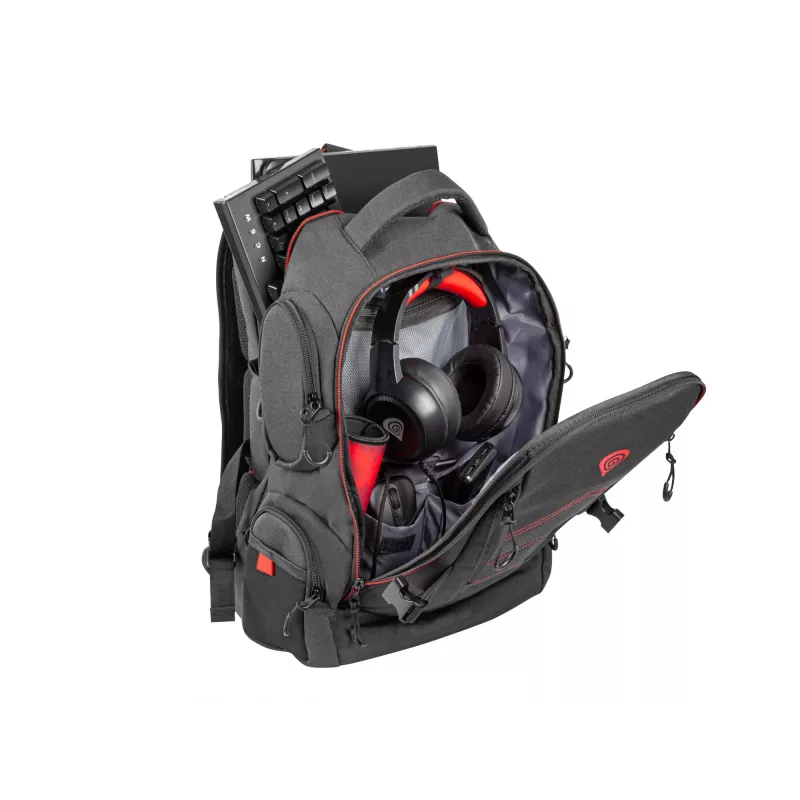 GENESIS Pallad 550 mugursoma 43.9 cm (17.3 inch) melna, sarkana