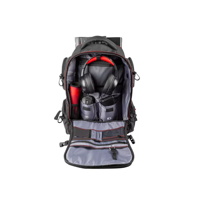 GENESIS Pallad 550 mugursoma 43.9 cm (17.3 inch) melna, sarkana