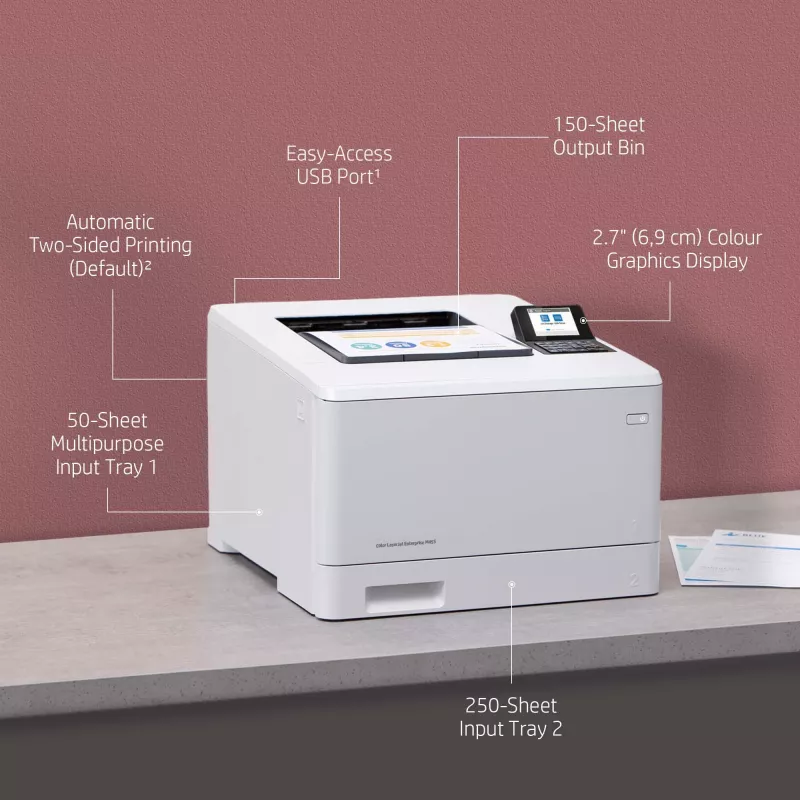 HP Color LaserJet Enterprise M455dn, lāzerkrāsu printeris, 600 x 600 DPI, A4, 27 ppm, abpusējā druka