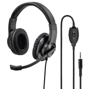 Hama HS-P350 Vadu Spēļu Austiņas Galvas saite Melna