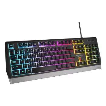 GENESIS Rhod 300 RGB spēļu tastatūra, USB, QWERTY, melna