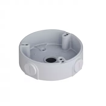Sadales kārba DAHUA PFA136 — balta, 1/2 collu vītne, Ø11 cm, augstums 33,5 mm, maksimālā slodze 1 kg