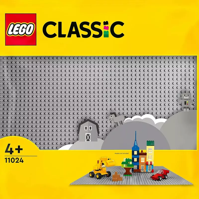 LEGO būvēšanas pamatne 11024 — Classic pelēka pamatne 48×48 izciļņi (380 × 380 mm)