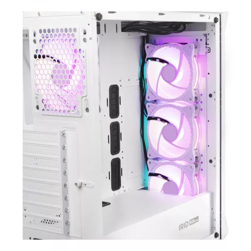 GENESIS Irid 505 ARGB Midi Tower Balts