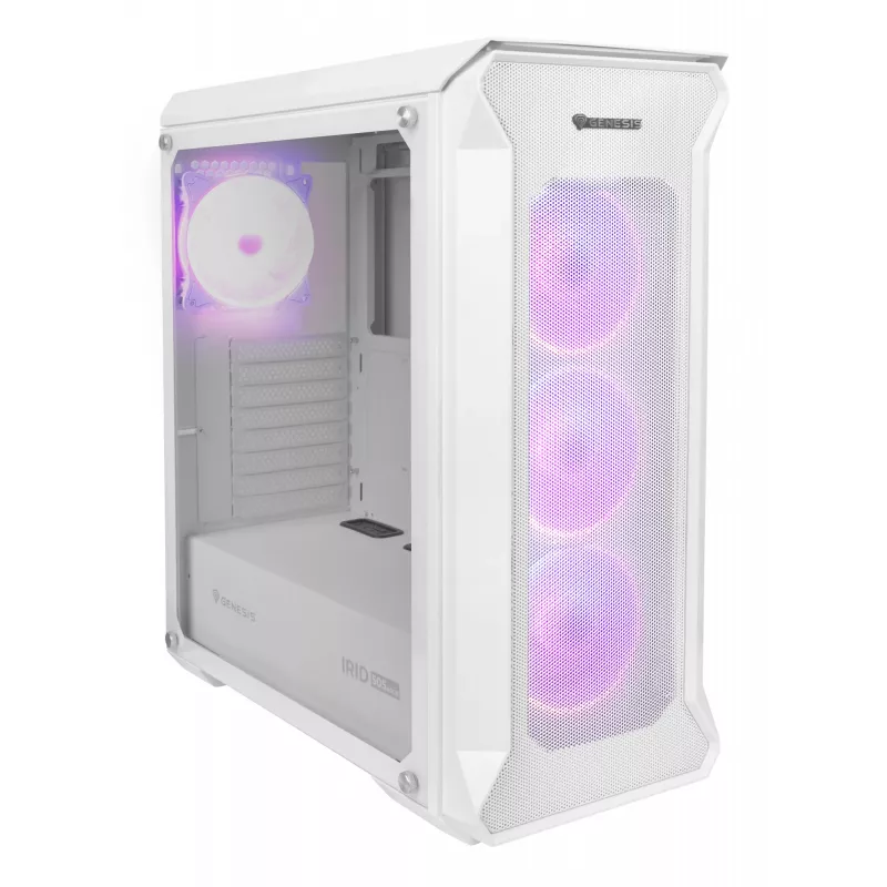 GENESIS Irid 505 ARGB Midi Tower Balts
