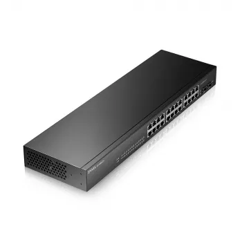 Zyxel GS-1900-24 v2 Pārvaldāms L2 Gigabit Ethernet (10/100/1000) 1U Melns