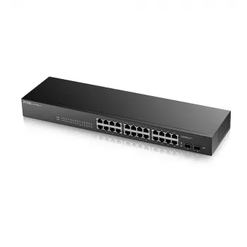 Zyxel GS-1900-24 v2 Pārvaldāms L2 Gigabit Ethernet (10/100/1000) 1U Melns
