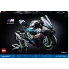 LEGO Technic motocikla modelis BMW M1000RR 42130 ar detalizētu dzinēju un darba balstiekārtu