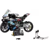 LEGO Technic motocikla modelis BMW M1000RR 42130 ar detalizētu dzinēju un darba balstiekārtu