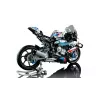 LEGO Technic motocikla modelis BMW M1000RR 42130 ar detalizētu dzinēju un darba balstiekārtu