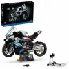 LEGO Technic motocikla modelis BMW M1000RR 42130 ar detalizētu dzinēju un darba balstiekārtu