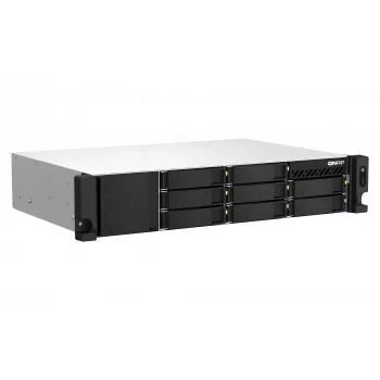 QNAP TS-873AEU-4G NAS/server krātuve Rack (2U) Ryzen Embedded V1500B 4 GB DDR4 0 TB QuTS hero Melns