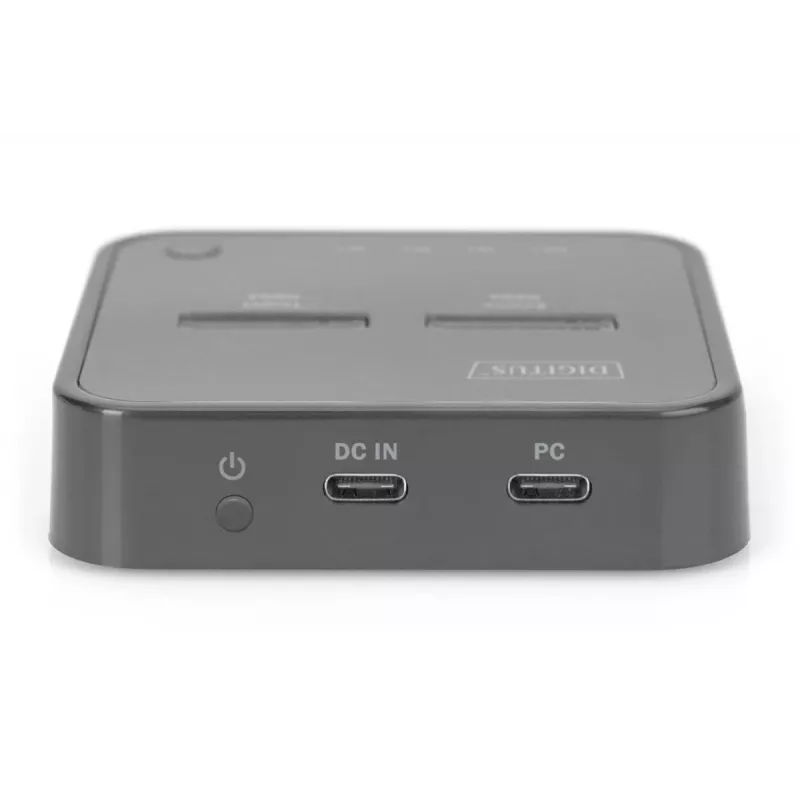 Digitus Dual M.2 NVMe SSD Docking Station ar USB-C un bezsaistes klonēšanas funkciju