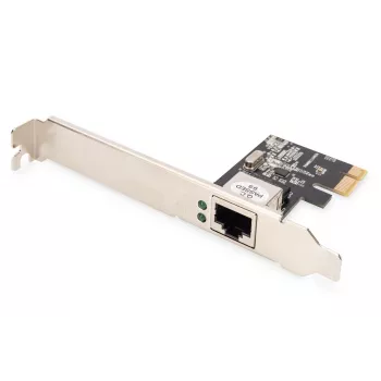 Digitus Gigabit Ethernet PCI Express tīkla karte DN-10130-1, vītā pāra, 1000 Mbit/s, melna