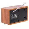Pārnēsājams radio Adler AD 1184 ar DAB+/FM/AM digitālo uztvērēju, Bluetooth 5.0, 15W, SD/USB, modinātājpulksteni, melns/koks