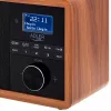 Pārnēsājams radio Adler AD 1184 ar DAB+/FM/AM digitālo uztvērēju, Bluetooth 5.0, 15W, SD/USB, modinātājpulksteni, melns/koks